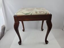Singer Sewing Machine Stool Bench Seat Storage Upholstered Chair Queen Anne picture