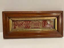 Antique Victorian Paper Punch Needlepoint  Framed Pray Without Ceasing picture
