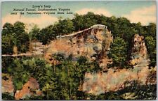Southwestern Virginia, 1953 Lover's Leap, Natural Tunnel, State Line, Postcard picture
