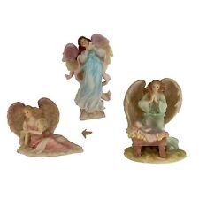 Lot of 3 Angels Seraphim Roman Francesca Monica Evangeline Figurine Decor 7116 picture