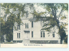 Pre-Chrome HIGH SCHOOL Scranton - Near Glidden & Jefferson & Carroll IA AG6792 picture