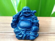 laughing buddha blue colour stone statue for gift lord figure budhism sculpture picture