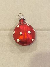 Vtg Patricia Breen? Hand Painted Ladybug Ornament Red Christmas picture