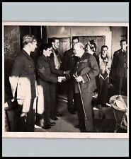 WWII UK LEADER WINSTON CHURCHILL PORTRAIT 1940s ORIG VINTAGE PRESS PHOTO 400 picture