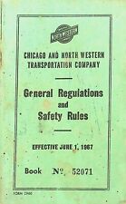 1967 Chicago & North Western Transportation GENERAL REGULATIONS/SAFETY -E11-D picture