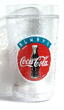 1998 Always Coca-Cola Plastic Double Wall Glass Cup Tumbler 5.5