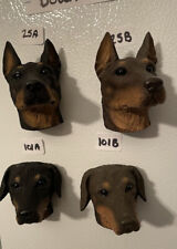Cropped Uncropped Doberman Dog Resin Magnet, Conversation Concepts Black Brown picture
