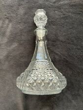 Vintage Clear Glass Decanter with Stopper picture