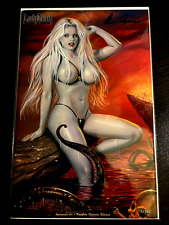 LADY DEATH #1 SWIMSUIT NAUGHTY OCEANIC EDITION SIGNED NUMBERED COA LTD 150 NM+ picture
