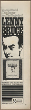 1966 Lenny Bruce Album Release Vintage Print Ad Recorded Live By United Artists picture