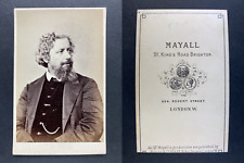 Mayall, London, William Morris CDV Vintage Albumen Print.William Morris, Born the picture