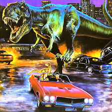 Sega Jurassic Park The Lost World Pinball Backglass Translite ORIGINAL NOS picture