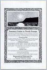 1922 Raymond Whitcomb Vintage Cruise Ad North Cape Northern Europe SS Osterley picture