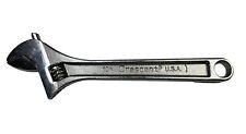 Vintage Crescent Crestology 10” Adjustable Wrench Made in USA picture