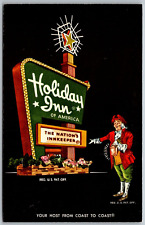 Butte Montana 1960s Postcard Holiday Inn Motel Sign Innkeeper picture