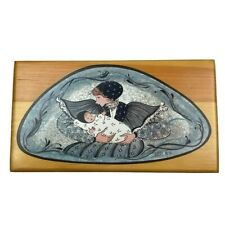 P. Buckley Moss 1996 Mother and Child Cedar Chest With Key NWOT picture