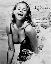 ACTRESS HONOR BLACKMAN PIN UP WITH *REPRINT* AUTOGRAPH - 8X10 PHOTO (RP024) picture