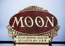 Moon Grille Radiator Badge 1921 1922 1923 1924 Cloisonne Emblem Added Pin Mount picture