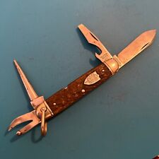Ulster 1502 Bone Handled Boy Scout Knife, Vintage, Cutlery Snappy, Nice picture