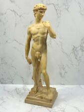 Michelangelo’s Statue of the David G Ruggeri Resin on Marble Base Made in Italy picture