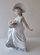 Lladro - Carefree -  Girl with Flowers - 5790 picture