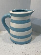 Blue And White Striped Pitcher picture
