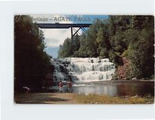 Postcard Greetings from Agate Falls Trout Creek Michigan USA picture