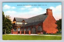 Fargo ND-North Dakota, Municipal Golf Course Club House, Vintage Postcard picture