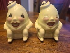 Vtg Japanese Humpty Dumpty Salt And Pepper Shakers picture