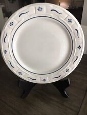 Longaberger Pottery Woven Traditions Classic Blue 10” Plate USA picture