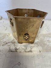 Exquisite Brass Tiger Hexagon Planter: Asian Elegance Crafted in Hong Kong picture
