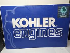 Vintage Metal Kohler Engines Embossed Dealer Shop Sign 36
