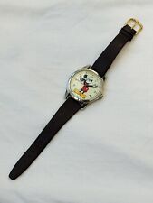 Vintage  Disney Mickey Mouse Wrist Watch Genuine Leather picture