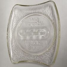 Vintage 1970s 1980s Holiday Inn Hotel Motel Clear Glass Ashtray Double Sided MCM picture