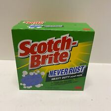 Scotch Brite Never Rust Heavy Duty Soap Pads 8 Count New Rare and Discontinued picture