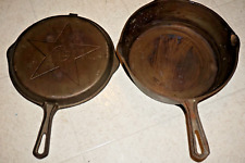 Vintage RARE Smooth Side Lodge 4 in 1 Cast Iron Skillet Dutch Oven picture