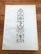 1888 quality print  palais of fontainebleau. cabinet de la reine - ornate scene picture