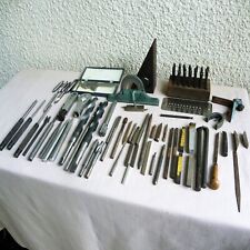HUGE MACHINIST LOT LATHE TOOLING DRILL BITS CARBIDE END MILLS CUTTERS HSS picture