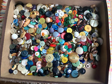 Mixed Lot of Hundreds of Old Buttons for Sewing or Crafts, 1.5# picture