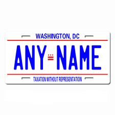 Personalized District of Columbia License Plate 5 Sizes  picture
