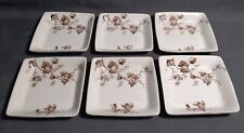Antique Victorian S.F.&J Transferware Square Butter Pat Set Made In England  picture