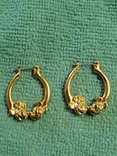 Vintage Napier Disney Mickey Minnie Mouse Gold Tone Earrings picture