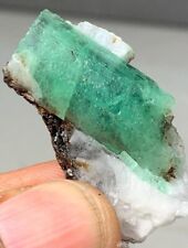 32 Ct Transparent Big Green Emerald Crystal  in Matrix @ Chitral Pakistan picture