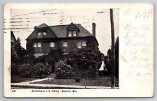 Residence of J.S. Hadley Superior Wisconsin WI 1907 Postcard picture