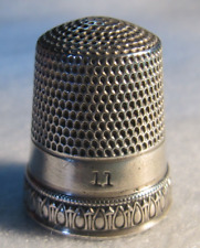 #1257 STERLING SILVER  THIMBLE - SIMONS BROS.  (SIZE 11) picture