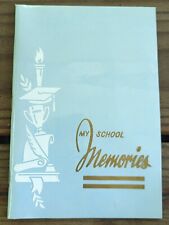 Vintage My School Memories Autobiography Signature Memory Book, keepsake  picture