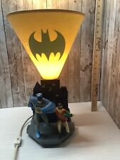Vintage BATMAN & ROBIN LAMP 1999 WARNER BROS STUDIO EXCLUSIVE DC COMICS *FLAW picture