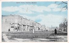 Norton KS Kansas Main Street View c1920 Vtg Postcard D60 picture