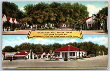 Postcard Riley's Cottages On Highway 81, Dual View, Austin Texas Unposted picture