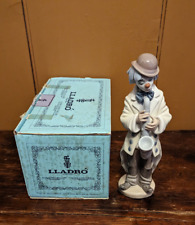 Lladro Sad Sax #5471 Clown w/ Saxophone Porcelain Figurine 9